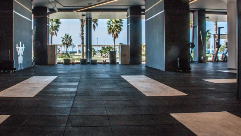 Foto del interior del gimnasio CrossFit Portixol