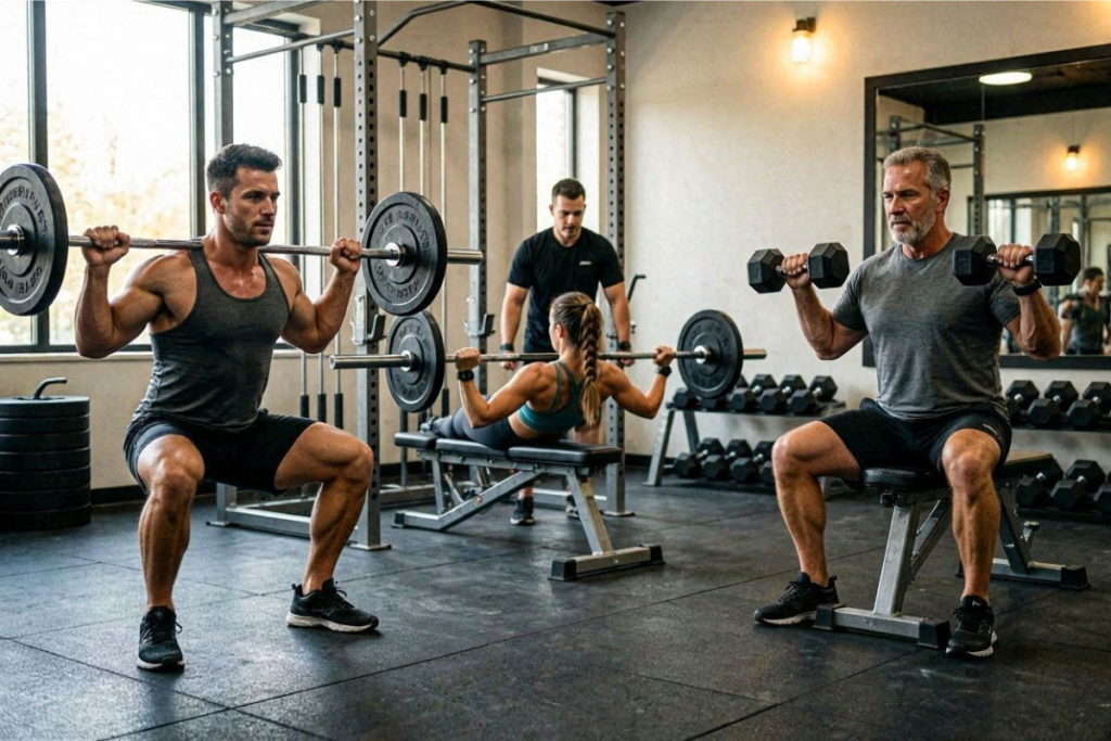 Los ejercicios básicos de musculación